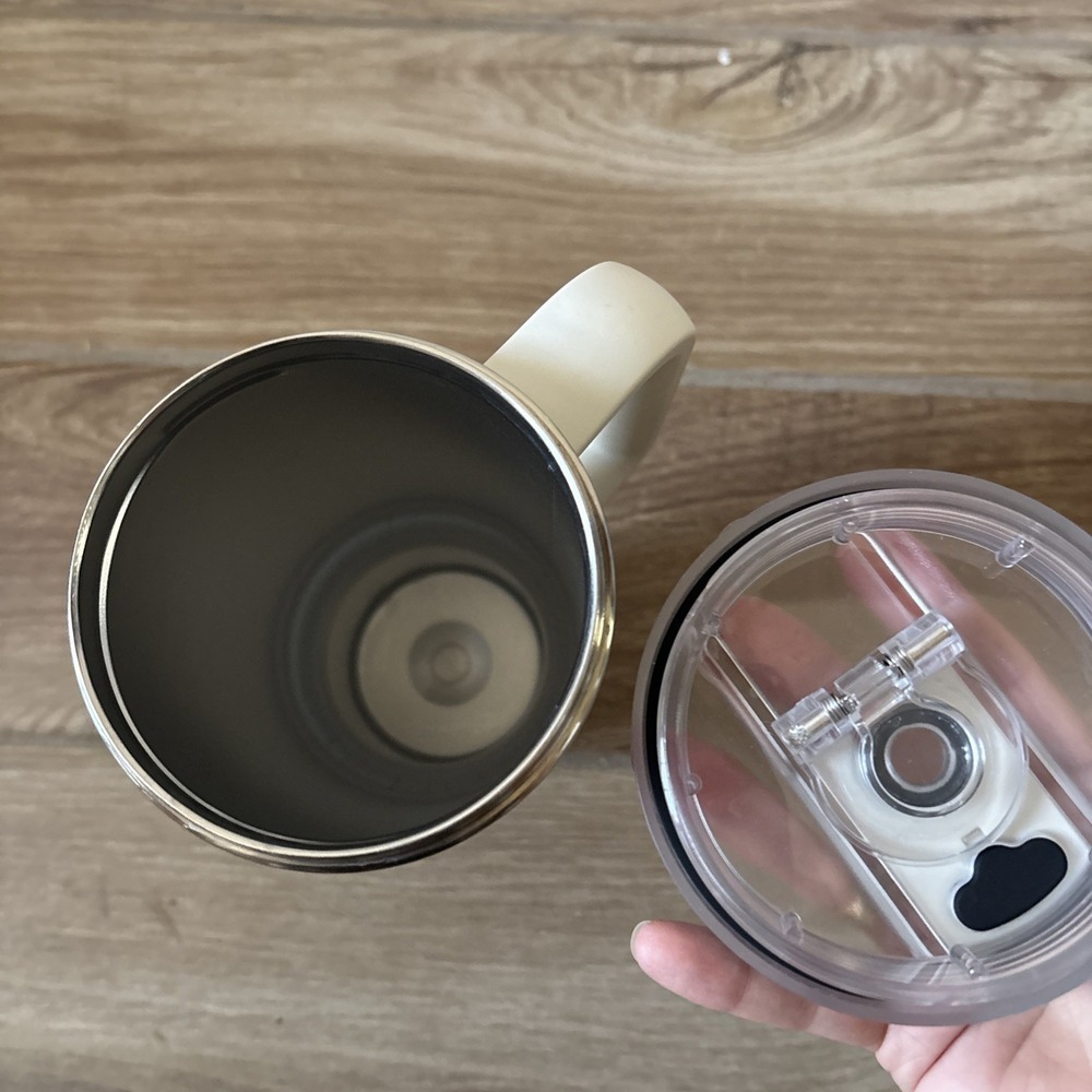 Lululemon 40oz Insulated Tumbler Cream Travel Mug‎ Handle Cup - No Straw - Picture 4 of 6